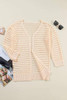 Apricot Solid Color Open Knit Textured Cardigan