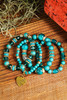 Turquoise Heart Shape Pendant Multi Layered Beaded Bracelet Set Turquoise Heart Shape Pendant Multi Layered Beaded Bracelet Set