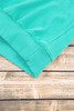 Aruba Blue Plain Drop Shoulder Crewneck Pullover Sweatshirt Aruba Blue Plain Drop Shoulder Crewneck Pullover Sweatshirt