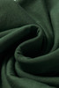 Blackish Green Solid Color Square Neck Long Sleeve Slim Fit Bodysuit