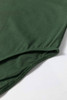 Blackish Green Solid Color Square Neck Long Sleeve Slim Fit Bodysuit