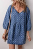 Ashleigh Blue Textured Open Back Loose Fit Denim Dress Ashleigh Blue Textured Open Back Loose Fit Denim Dress