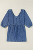 Ashleigh Blue Textured Open Back Loose Fit Denim Dress Ashleigh Blue Textured Open Back Loose Fit Denim Dress