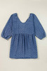 Ashleigh Blue Textured Open Back Loose Fit Denim Dress Ashleigh Blue Textured Open Back Loose Fit Denim Dress