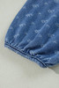 Ashleigh Blue Textured Open Back Loose Fit Denim Dress Ashleigh Blue Textured Open Back Loose Fit Denim Dress