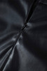 Black PU Leather Side Slits Slim Fit High Waist Mini Skirt