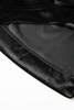 Black Smocked High Waist Velvet Shorts