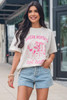 White Western BREAK HORSES Cowboy Graphic Crewneck T Shirt White Western BREAK HORSES Cowboy Graphic Crewneck T Shirt