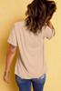 Khaki PUMPKIN Patch Girly Leopard Bowknot Pumpkin Graphic T Shirt