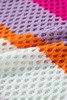 Rose Red Colorblock Patchwork Knit Crochet Eyelet Sweater Rose Red Colorblock Patchwork Knit Crochet Eyelet Sweater