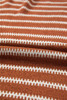 Brown Stripe Drop Shoulder Casual Sweater