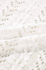 White Plus Size Eyelet Knit Open Front Cardigan White Plus Size Eyelet Knit Open Front Cardigan