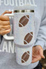 White Game Day Rugby Football 40oz Tumbler White Game Day Rugby Football 40oz Tumbler