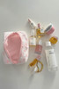 Pink Bow Knot Quilted Zipper Makeup Bag Pink Bow Knot Quilted Zipper Makeup Bag