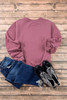 Valerian Plain Drop Shoulder Crewneck Pullover Sweatshirt Valerian Plain Drop Shoulder Crewneck Pullover Sweatshirt