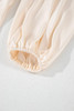 Apricot Tiered Ruffled Puff Sleeve Loose Fit Mini Dress