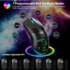 HXSJ J900 USB Wired Gaming Mouse RGB with Six Adjustable DPI Up to 6400