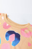 Khaki Multicolor Leopard Printed Drop Shoulder Pullover Sweatshirt