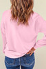 Pink Christmas Nutcracker Graphic Pullover Sweatshirt Pink Christmas Nutcracker Graphic Pullover Sweatshirt