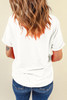 White Believe Christmas Father Graphic Crewneck T Shirt