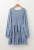 Ashleigh Blue Long Sleeve V Neck Smocked Tiered Mini Dress Ashleigh Blue Long Sleeve V Neck Smocked Tiered Mini Dress