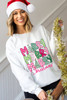 Beige MERRY Christmas Printed Drop Shoulder Pullover Sweatshirt Beige MERRY Christmas Printed Drop Shoulder Pullover Sweatshirt