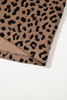 Khaki Leopard Print V Neck Sleeveless Collared Mini Dress Khaki Leopard Print V Neck Sleeveless Collared Mini Dress