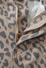 Khaki Leopard Printed Drawstring Waist Pocketed Wide Leg Jeans Khaki Leopard Printed Drawstring Waist Pocketed Wide Leg Jeans