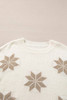 White Snowflake Christmas Tunic Sweater White Snowflake Christmas Tunic Sweater
