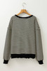 Black Stripe Loose Drop Shoulder Long Sleeve Top Black Stripe Loose Drop Shoulder Long Sleeve Top
