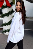 White Diverse Bow Embroidery Drop Shoulder Sweatshirt