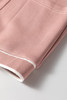 Pink Stripe Contrast Trim V Neck Buttoned Front Pocketed Knit Cardigan Pink Stripe Contrast Trim V Neck Buttoned Front Pocketed Knit Cardigan