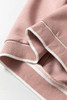 Pink Stripe Contrast Trim V Neck Buttoned Front Pocketed Knit Cardigan Pink Stripe Contrast Trim V Neck Buttoned Front Pocketed Knit Cardigan