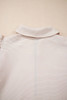 Apricot Textured Ruffled Sleeve Zipped Top and Wide Leg Pants Set