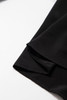 Black Keyhole Neckline Floral Lace Raglan Sleeve Blouse