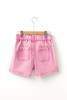 Strawberry Pink Elastic High Waisted Denim Shorts Strawberry Pink Elastic High Waisted Denim Shorts