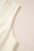 White Slim Fit Buttoned V Neck Vest White Slim Fit Buttoned V Neck Vest