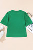 Bright Green Eyelet Embroidered Patchwork Shift Top