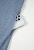 Beau Blue Half Placket Chest Pockets Short Sleeve Wide Leg Jumpsuit Beau Blue Half Placket Chest Pockets Short Sleeve Wide Leg Jumpsuit