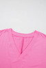 Bonbon Loose Half Sleeve V Neck Knit Romper