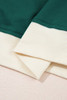 Evergreen Colorblock Edge Drop Shoulder T Shirt and Skort 2Pcs Set