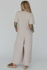 Beige Half Placket Chest Pockets Short Sleeve Wide Leg Jumpsuit Beige Half Placket Chest Pockets Short Sleeve Wide Leg Jumpsuit