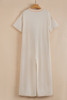 Beige Half Placket Chest Pockets Short Sleeve Wide Leg Jumpsuit Beige Half Placket Chest Pockets Short Sleeve Wide Leg Jumpsuit