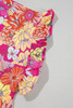 Rose Plus Size Floral Print Ruffle Short Sleeve Blouse Rose Plus Size Floral Print Ruffle Short Sleeve Blouse