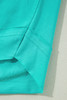 Mint Green Solid Color Half Sleeve Buttons Henley Top