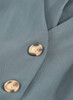 Blue Dolman Button Belted V Neck Wide Leg Pocketed Jumpsuit