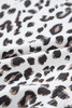 White Leopard Frayed Hem Denim Shorts White Leopard Frayed Hem Denim Shorts