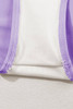 Orchid Petal Striped Patchwork Spaghetti Strap High Waist Bikini Swimsuit