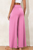 Bonbon Knotted Drop Waist Split Leg Relaxed Pants