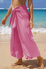 Bonbon Knotted Drop Waist Split Leg Relaxed Pants